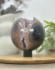 Large NaturalAmethyst & Agate Sphere Geode - SPH0166