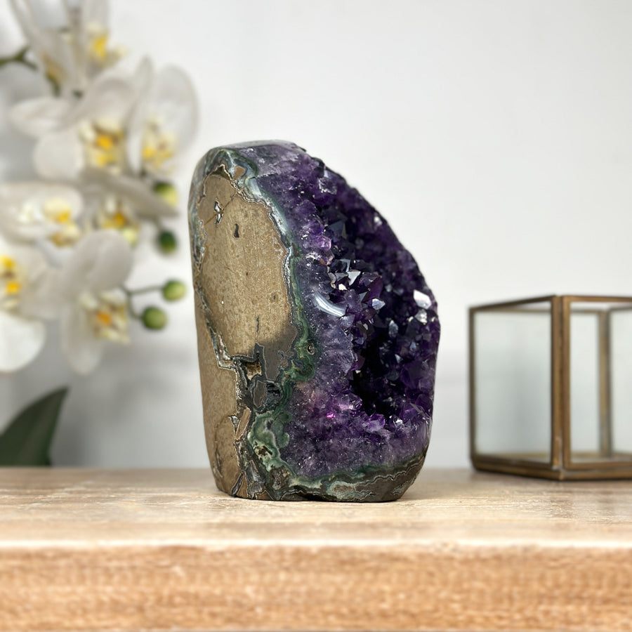 Amethyst Crystal Geode Stand-Up Specimen - CBP1160