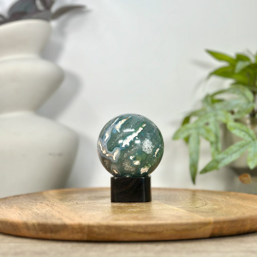 Agate &amp; Jasper Sphere Geode - SPH0217
