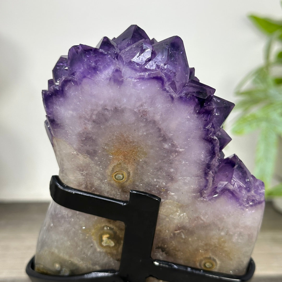 Uruguayan Amethyst Cluster with Large &amp; Shinny Crystals - MWS3308