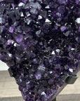Deep Purple Amethyst Cluster on Metal Stand from Uruguay - MWS2779