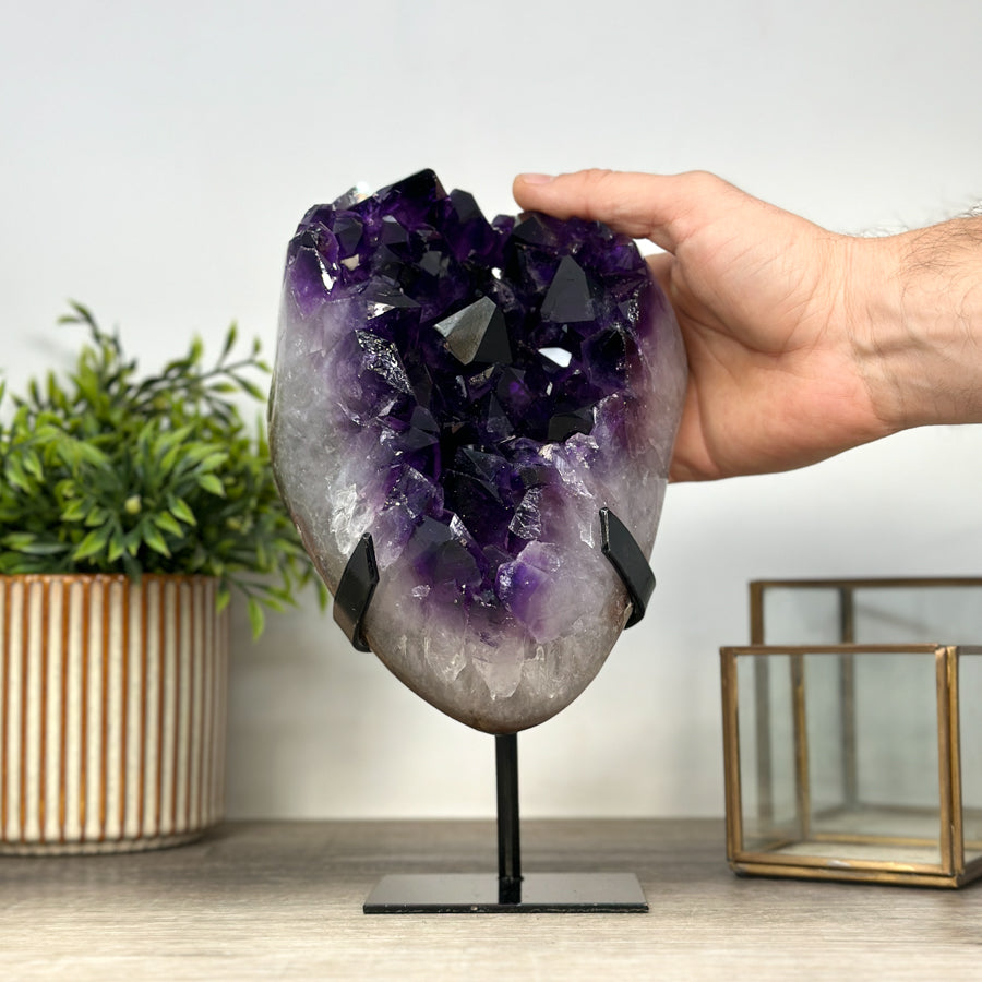Unique A grade Amethyst Crystal Cluster with Huge Crystals - MWS2165