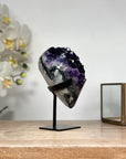 Top Grade Amethyst Crystal - Metal Stand included - MWS1825