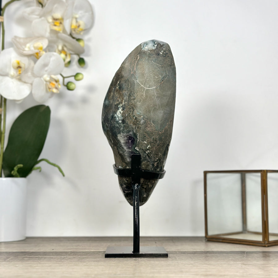 Top Quality Natrual Uruguayan Amethyst Geode - Stand Included - MWS2954