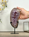 Natural Amethyst Stone Portal on Stand - MWS3013