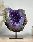 Natural Amethyst, Green Jasper & Quartz Stone Geode - MWS1570