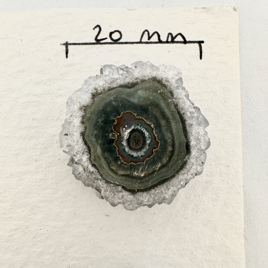 Unique Quartz, Amethyst, Agte &amp; Green Jasper Stalactite Slices Set - Natural Crystal for Handmade Jewelry - STS0054