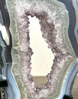 Blue Banded agate & Amethyst Stone Portal