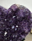 Large Natural Amethyst Stone Heart Carving - HST0294