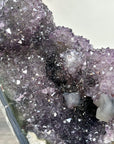 Natural Amethyst and Agate Specimen with Black Hematite Formations - MWS2394