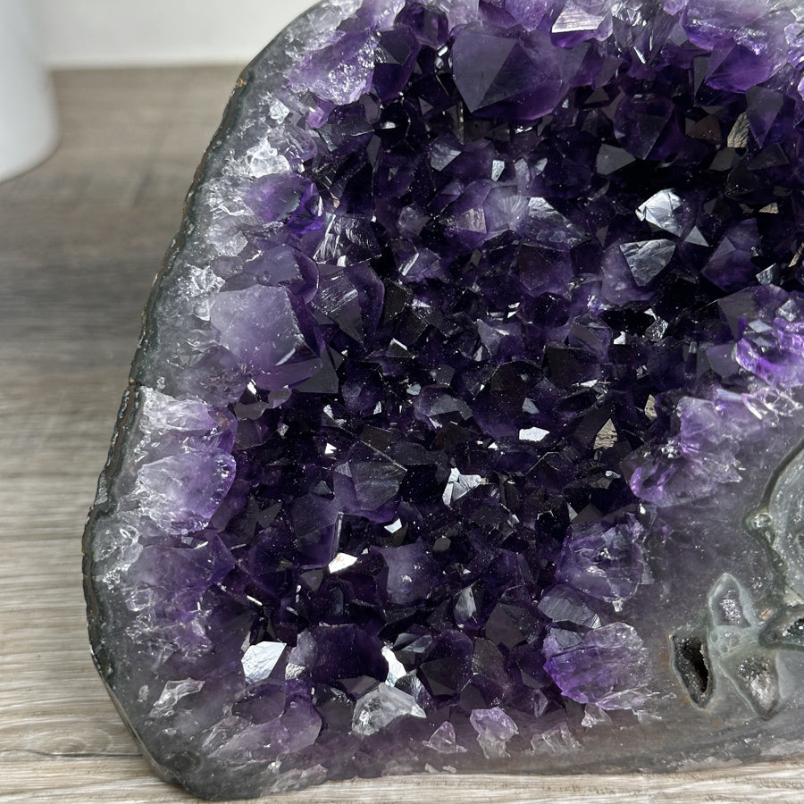 Amethyst Geode Crystal Cluster with Deep Purple Points - CBP1221