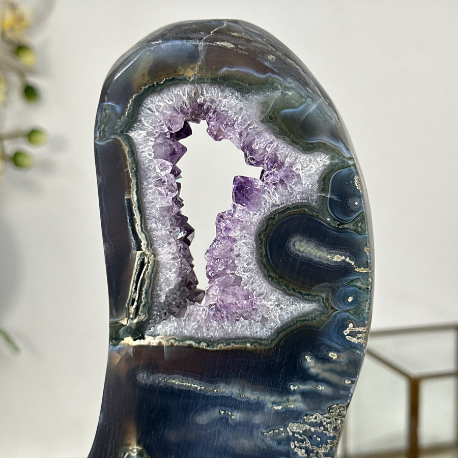 Uruguayan Amethyst Portal with Deep Purple Crystals - MWS2926