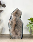 Huge Natural Agate & Sugar Quartz Druzy Statement Piece - CBP1427