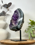 Unique Natural Amethyst Crystal Specimen with Calcite Formation - MWS3135