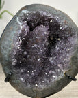 Amethyst Geode on Stand with Calcite Formation - MWS2864
