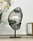 Quartz & Green Jasper Stone Portal on Stand - MWS2857