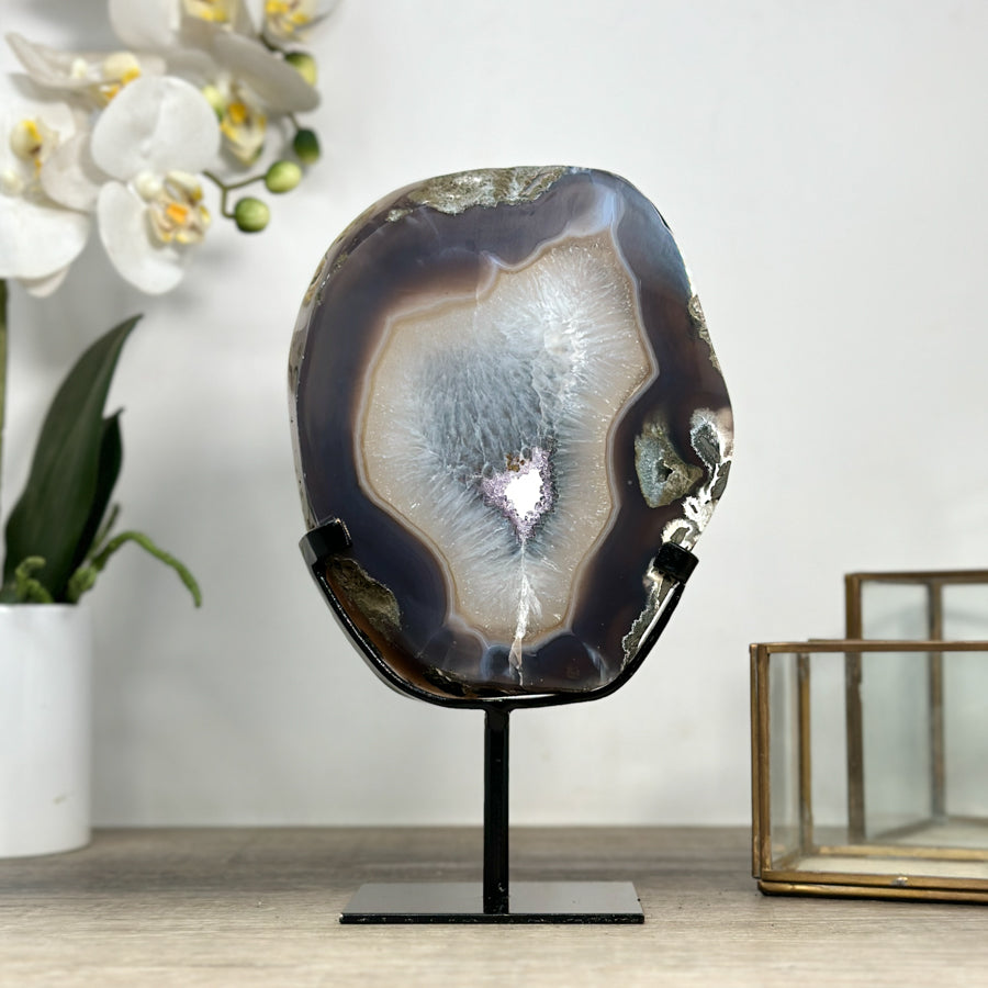 Natural Amethyst &amp; Quartz Stone Portal