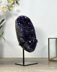Deep Purple Amethyst Cluster With Green Jasper Shell – Unique Crystal Display Piece for Altar Decor - MWS2492
