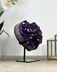 Uruguayan Amethyst Stone Heart Carving - HST0310