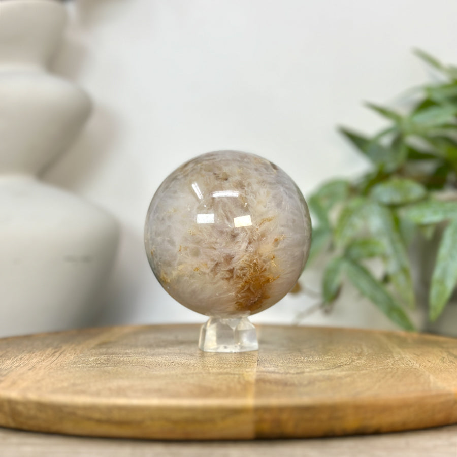 Natural Citrine Sphere Geode with Crystal Formation - SPH0231