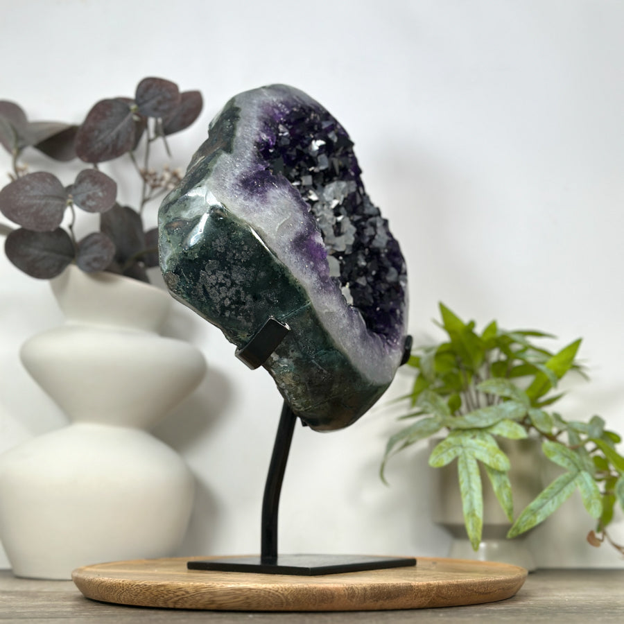 XXL Natural Uruguayan Amethyst Geode with Calcite Formations - MWS3079