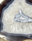 Uruguayan Blue Banded Agate Slice - SLC0023