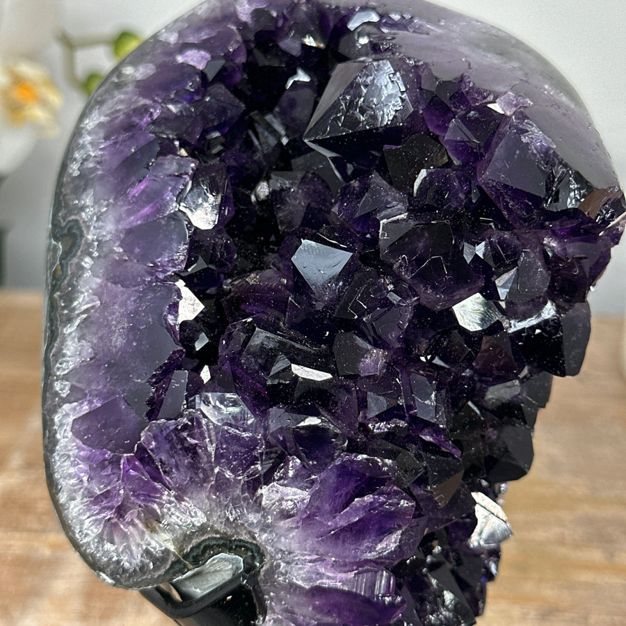 A+ Grade Deep Purple Amethyst Cluster - MWS2055