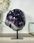 Amethyst Geode Cluster with Large Purple Crystal Points - MWS2698