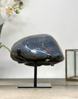 Natural Amethyst & Agate Stone Geode on Stand - MWS2841