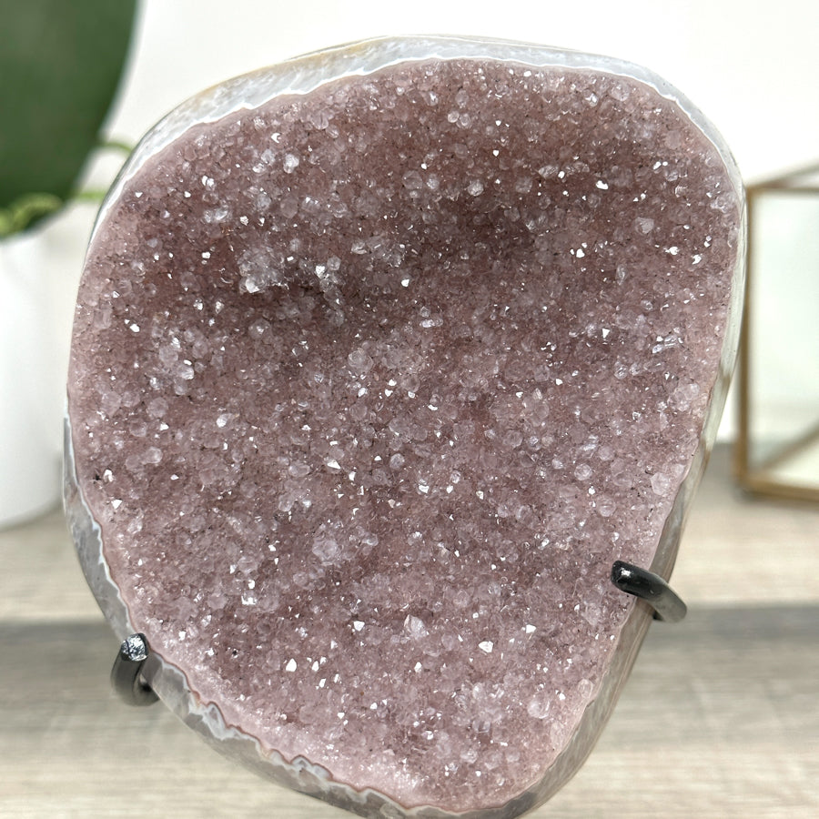Natural Pink Amethyst Cluster Formation - MWS2880
