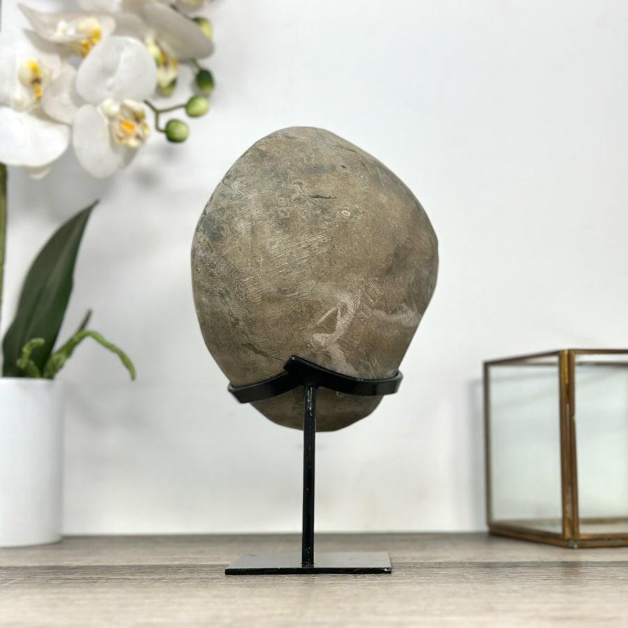 Smoky Quartz Geode on Metal Stand - MWS2858