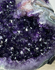 Unique Large Amethyst Stone with Huge Calcite Crystal Specimen - MWS3086