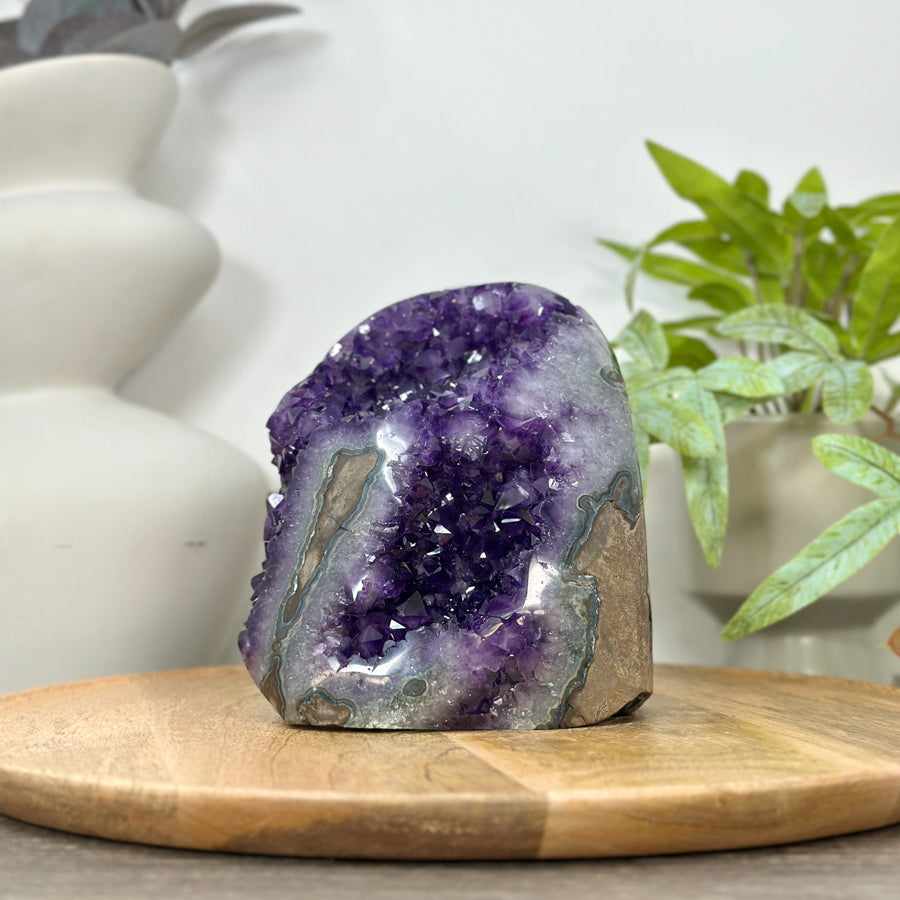 Natural Amethyst Crystal Cathedral for Home Decor - CBP1299
