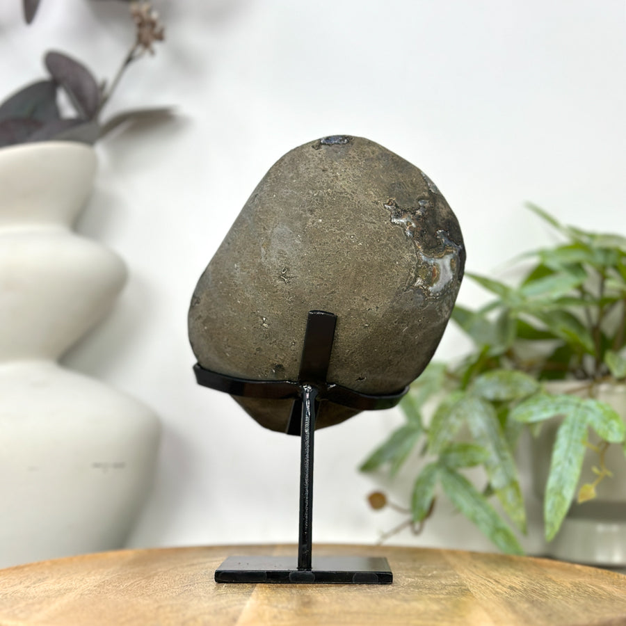 Uruguayan Amethyst Geode on Metal Stand - MWS3253