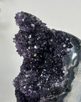 Amethyst Crystal Cluster on Stand - Deep Purple Sparkling Crystals - MWS2645