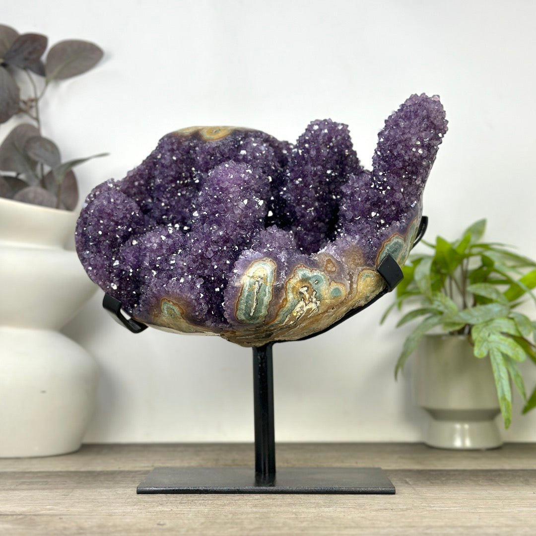 Unqiue Collection Grade Amethyst &amp; Jasper Stalactite Formation - MWS3399