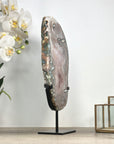 Beautiful Natural Large Quartz Crystal Slice, Stand included - MWS2331