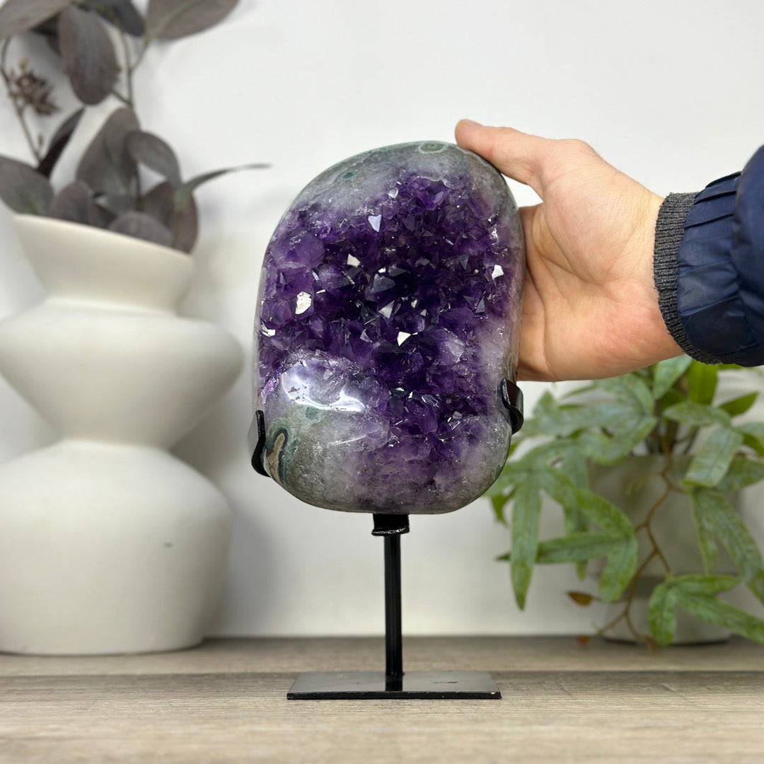 Large Natural Amethyst Geode with Deep Purple Amethyst Crystals - MWS3315