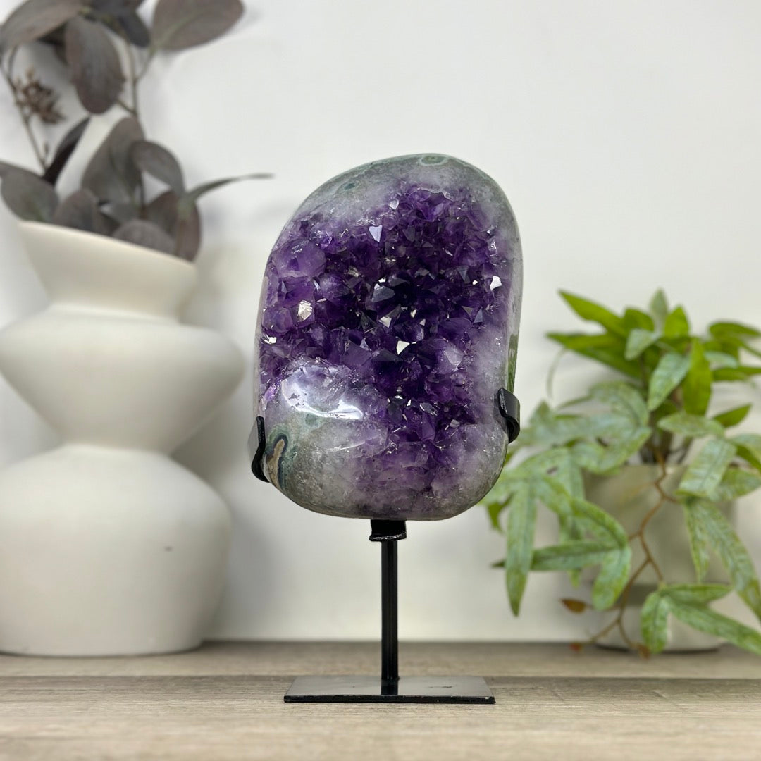 Large Natural Amethyst Geode with Deep Purple Amethyst Crystals - MWS3315