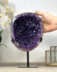 Natural Amethyst Geode with Deep Purple Crystals
