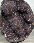 Druzy Amethyst Cluster With Agate Shell and Stalactite Formations - MWS2505