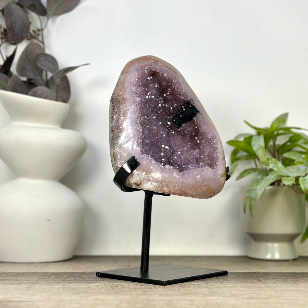 Uruguayan Amethyst Geode with Stunning Agate Shell - MWS3388