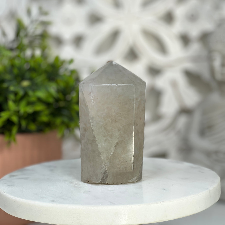 Natural Quartz Stone Obelisk  - STP0107