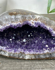 Natural Amethyst Geode with Polished Quartz Shell - STGE0049