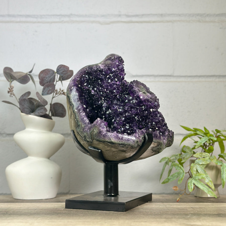 Huge Natural Amethyst Crystal Formation - Unique Statement Piece - MWS3151