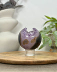 Natural Amethyst & Agate Sphere Geode - SPH0155