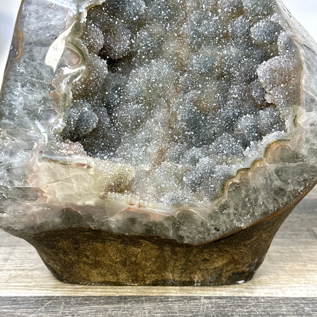 One of a Kind Natural Green Sugar Amethyst Statement Piece - CBP1434