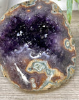Natural Amethyst & Jasper Stone Geode from Uruguay - STGE0094