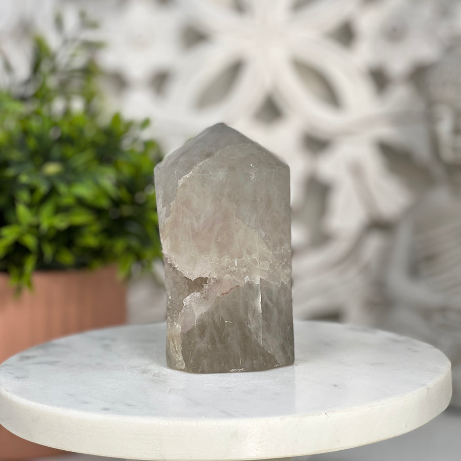 Natural Quartz Stone Obelisk  - STP0107