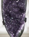 Large Natural Amethyst & Green Jasper Cluster Crystal from Uruguay - MWS0337